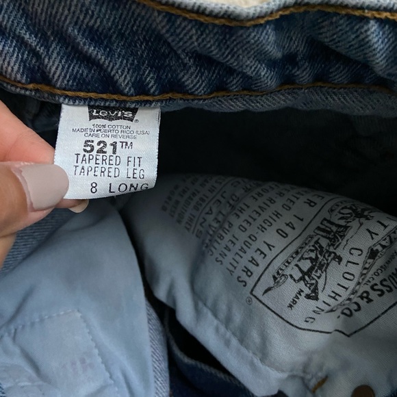 Vintage Levi’s 521 Medium Blue Jeans - Picture 7 of 8
